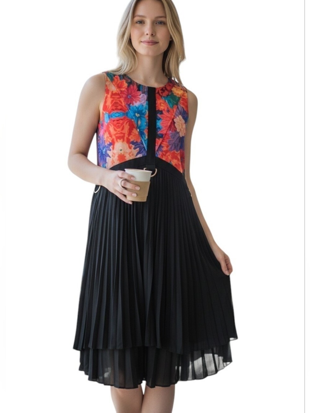 NEW REVOLVE Three of Something Warpaint  HiLow Sleeveless Dress Cutout XS